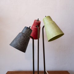 Midcentury Three Arm Fiberglass Lamp