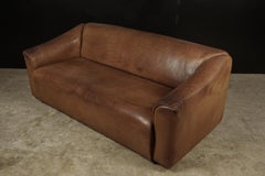 Dreisitzer-Sofa aus Leder, hergestellt von De Sede, Schweiz, Modell DS 47