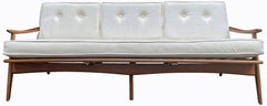 Midcentury Three Seat Spindle Back Sofa