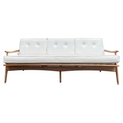 Midcentury Three Seat Spindle Back Sofa