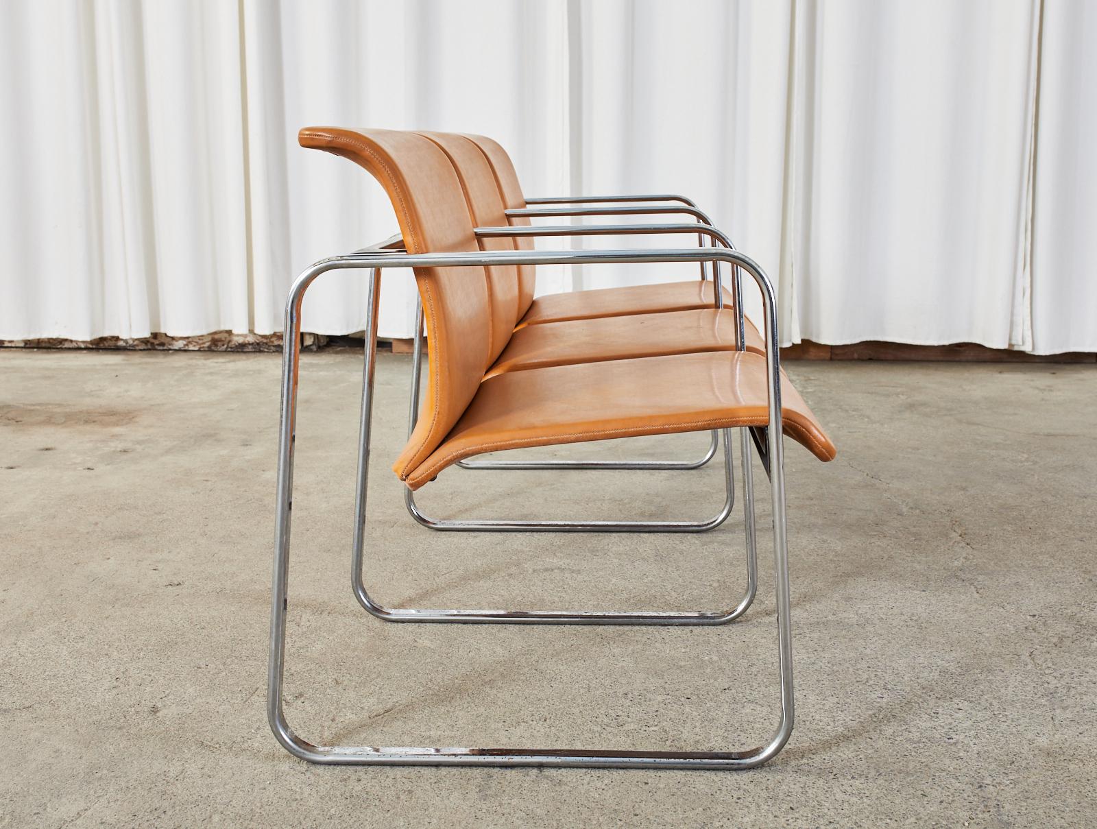 Dreisitzige Tandem-Stühle aus der Mitte des Jahrhunderts Peter Protzman Herman Miller im Angebot 5