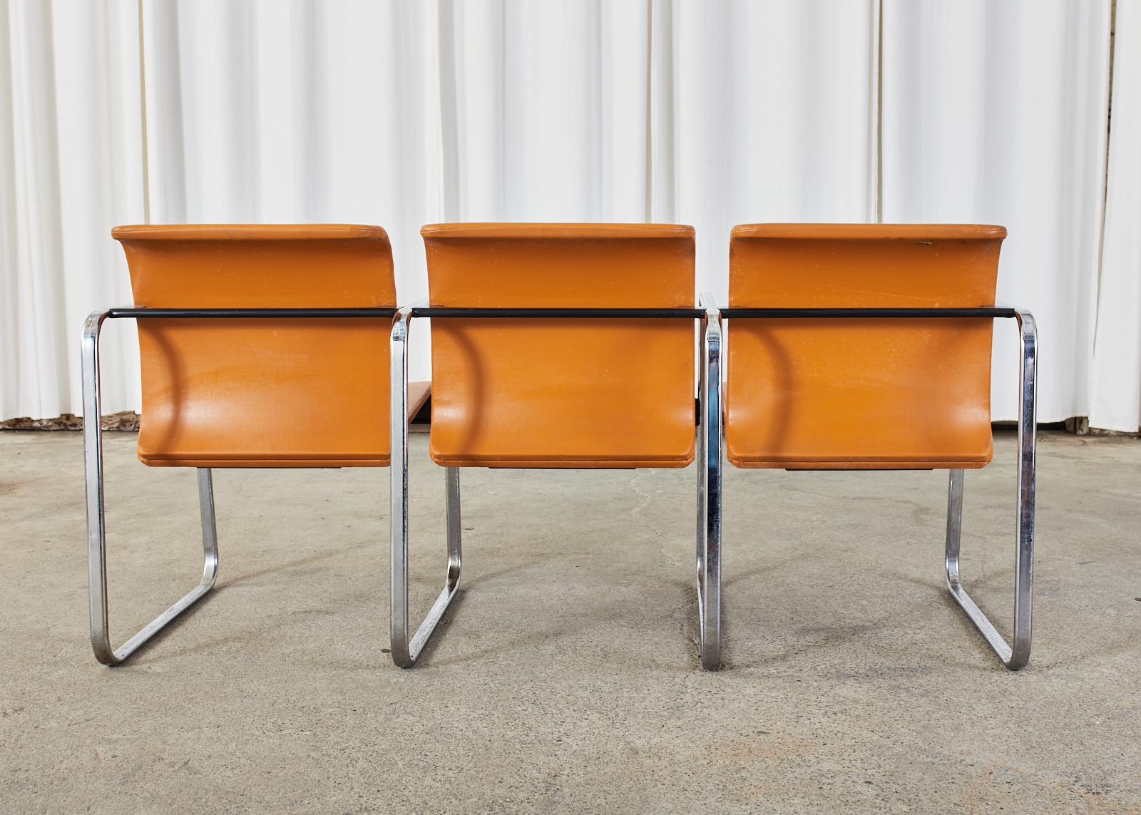 Dreisitzige Tandem-Stühle aus der Mitte des Jahrhunderts Peter Protzman Herman Miller im Angebot 9