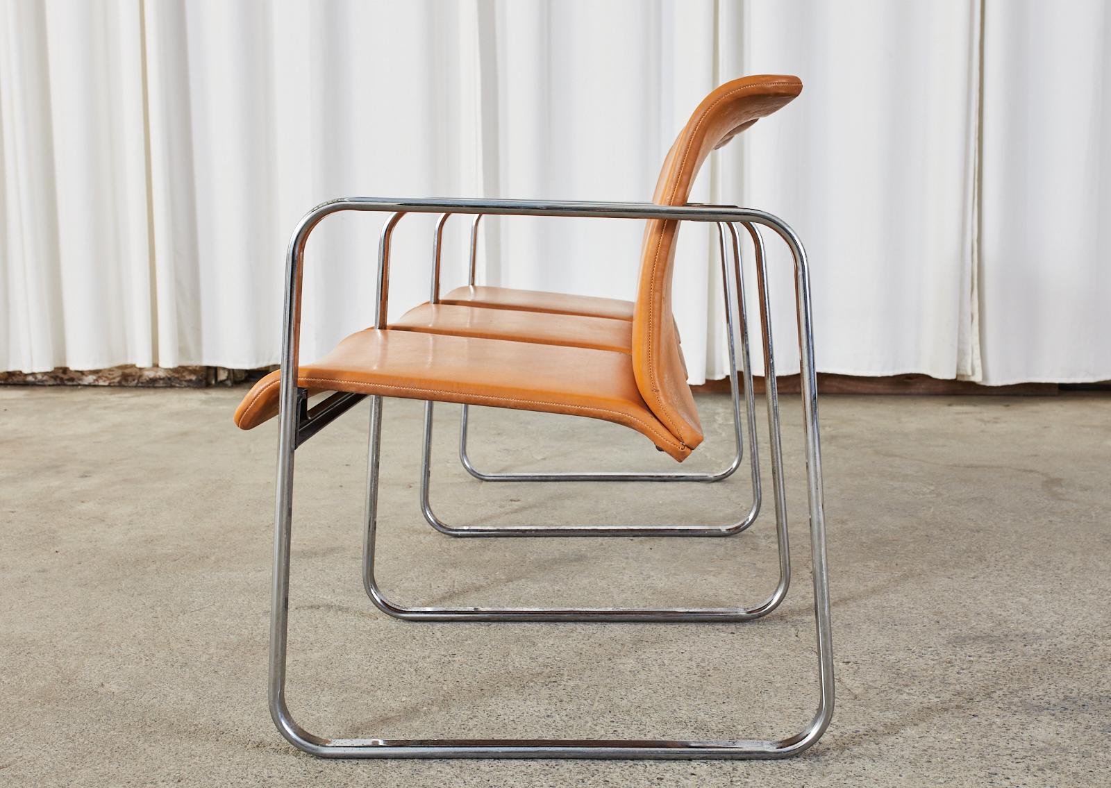 Midcentury Three Seat Tandem Chairs Peter Protzman Herman Miller In Good Condition For Sale In Rio Vista, CA