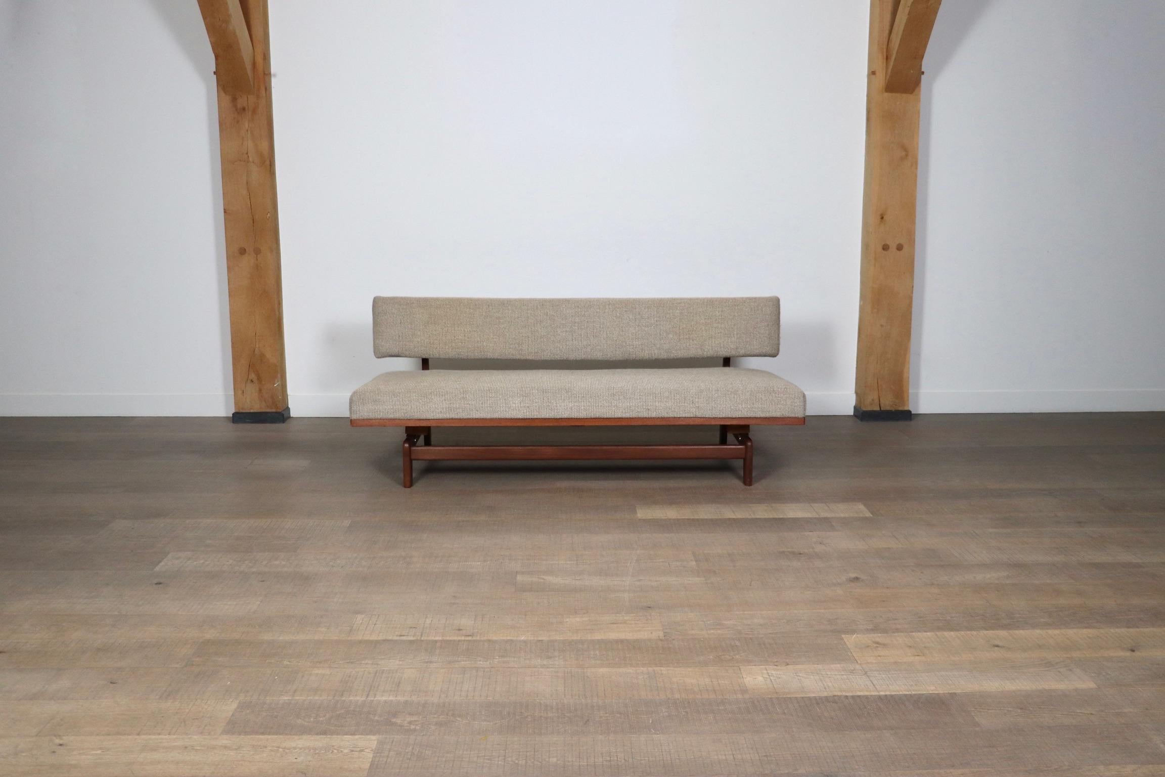 Midcentury Three Seater Sofa Bed Model 470 By Hans Bellman For Wilkhahn, 1964 In Good Condition In ABCOUDE, UT