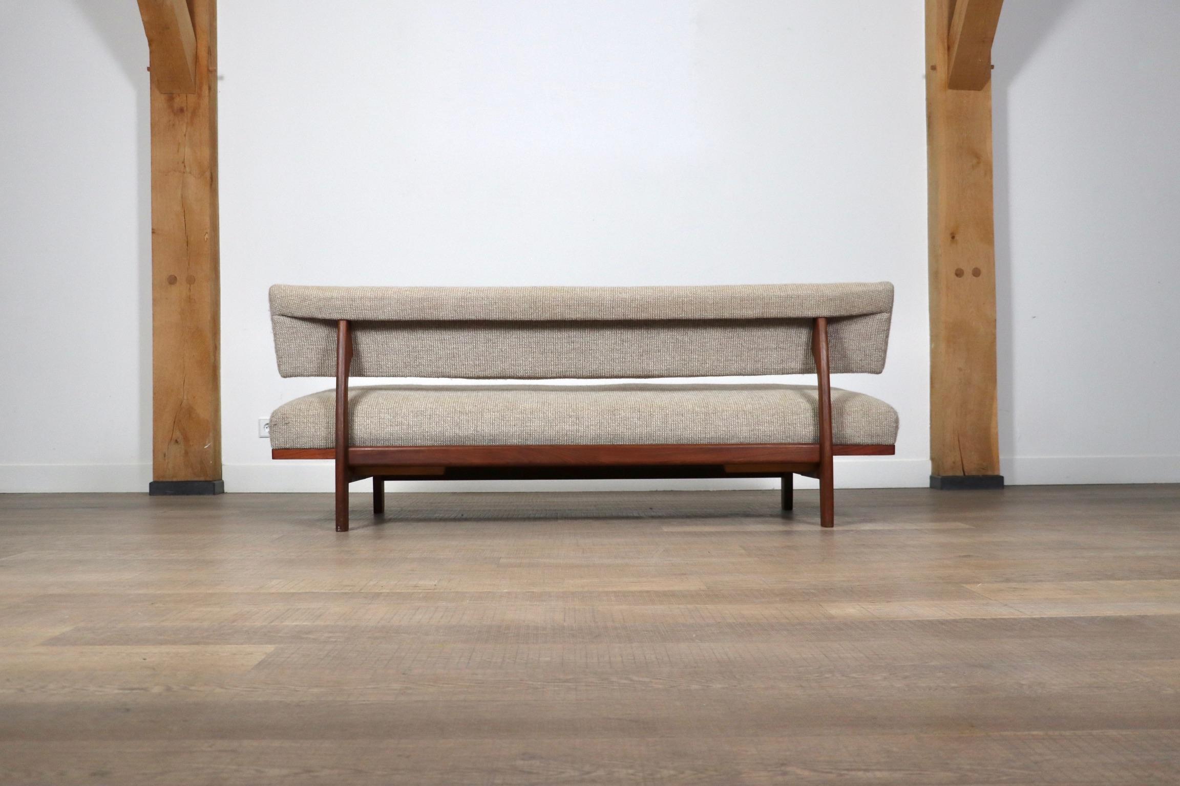Midcentury Three Seater Sofa Bed Model 470 By Hans Bellman For Wilkhahn, 1964 4