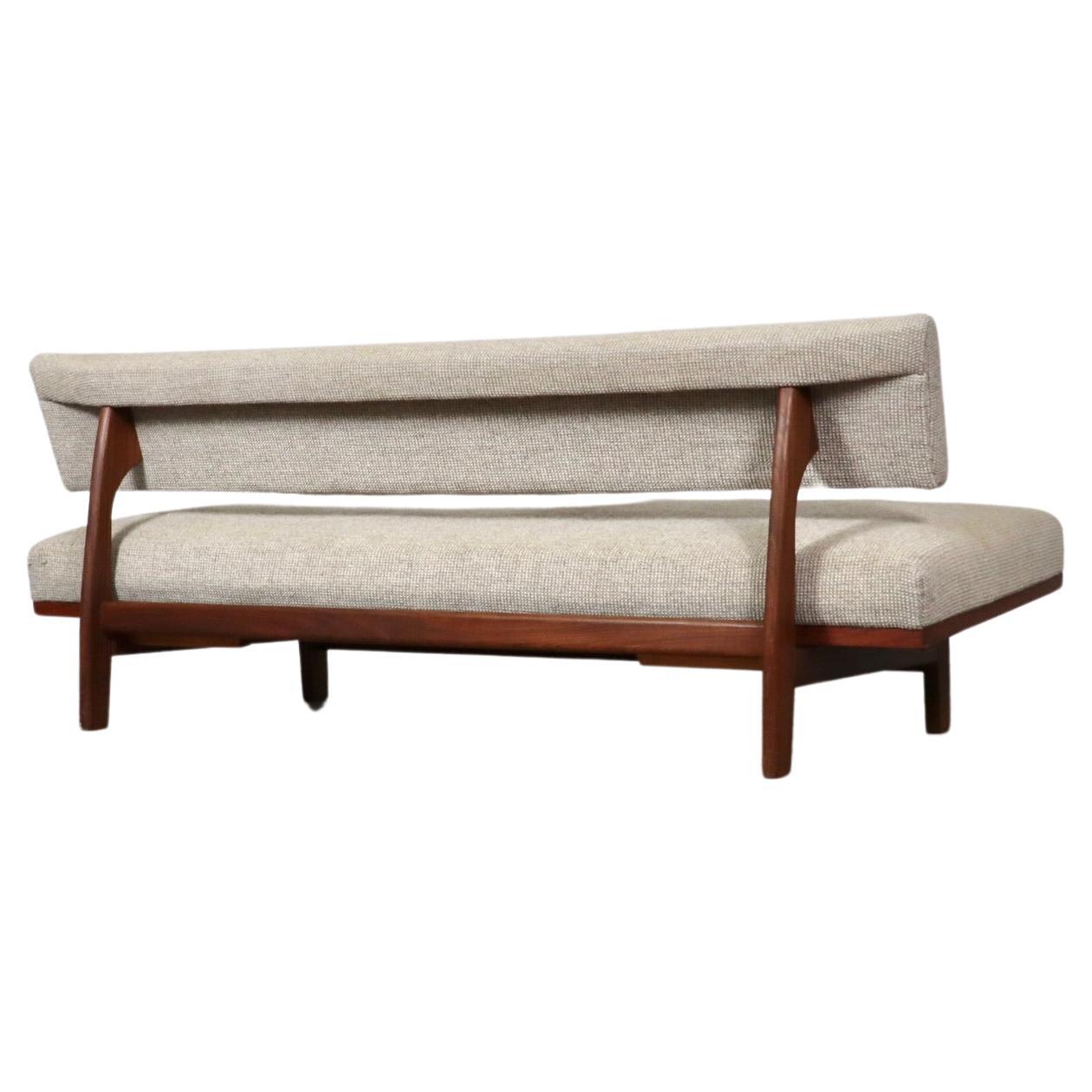 Midcentury Three Seater Sofa Bed Model 470 By Hans Bellman For Wilkhahn, 1964