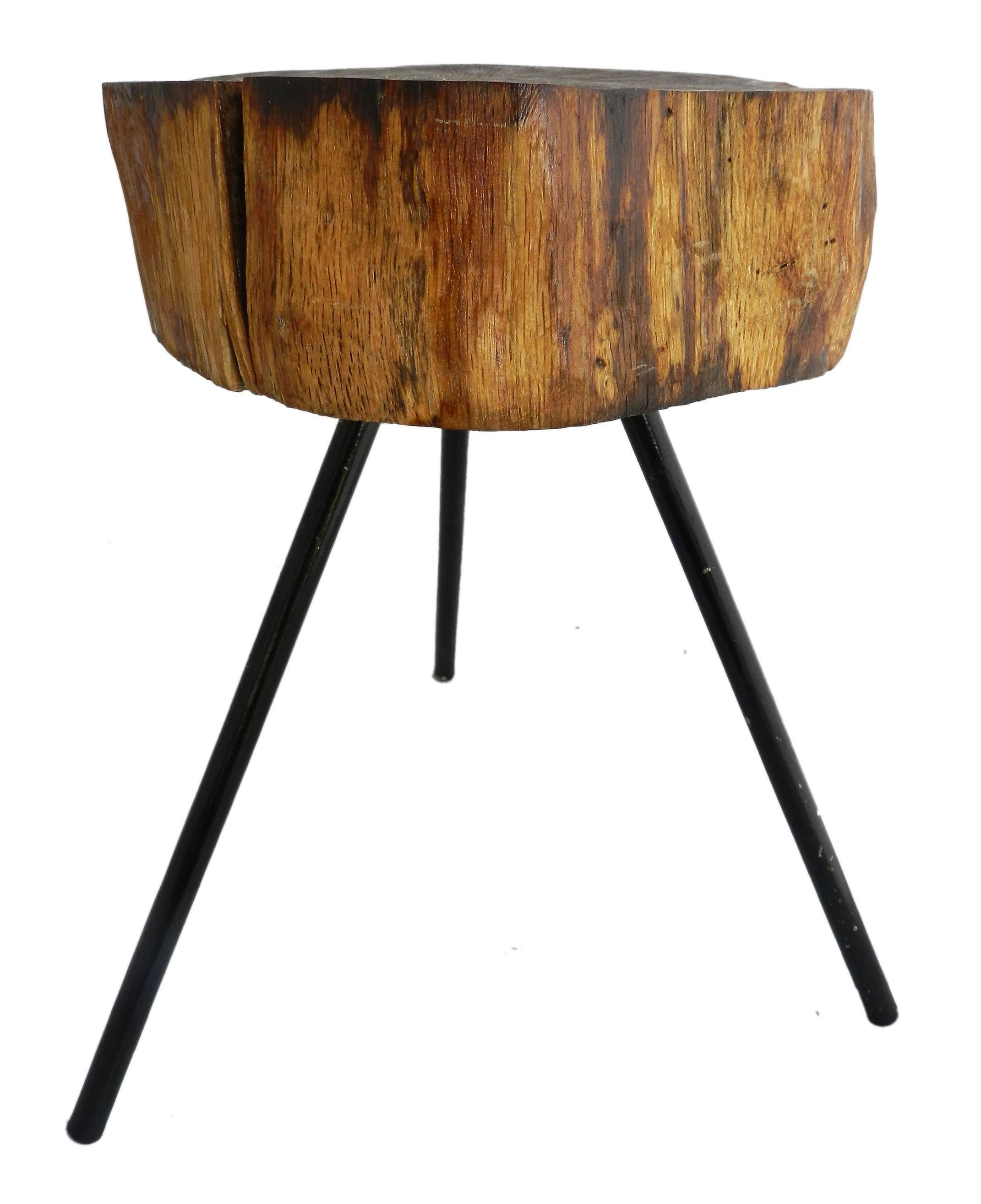 live edge stool