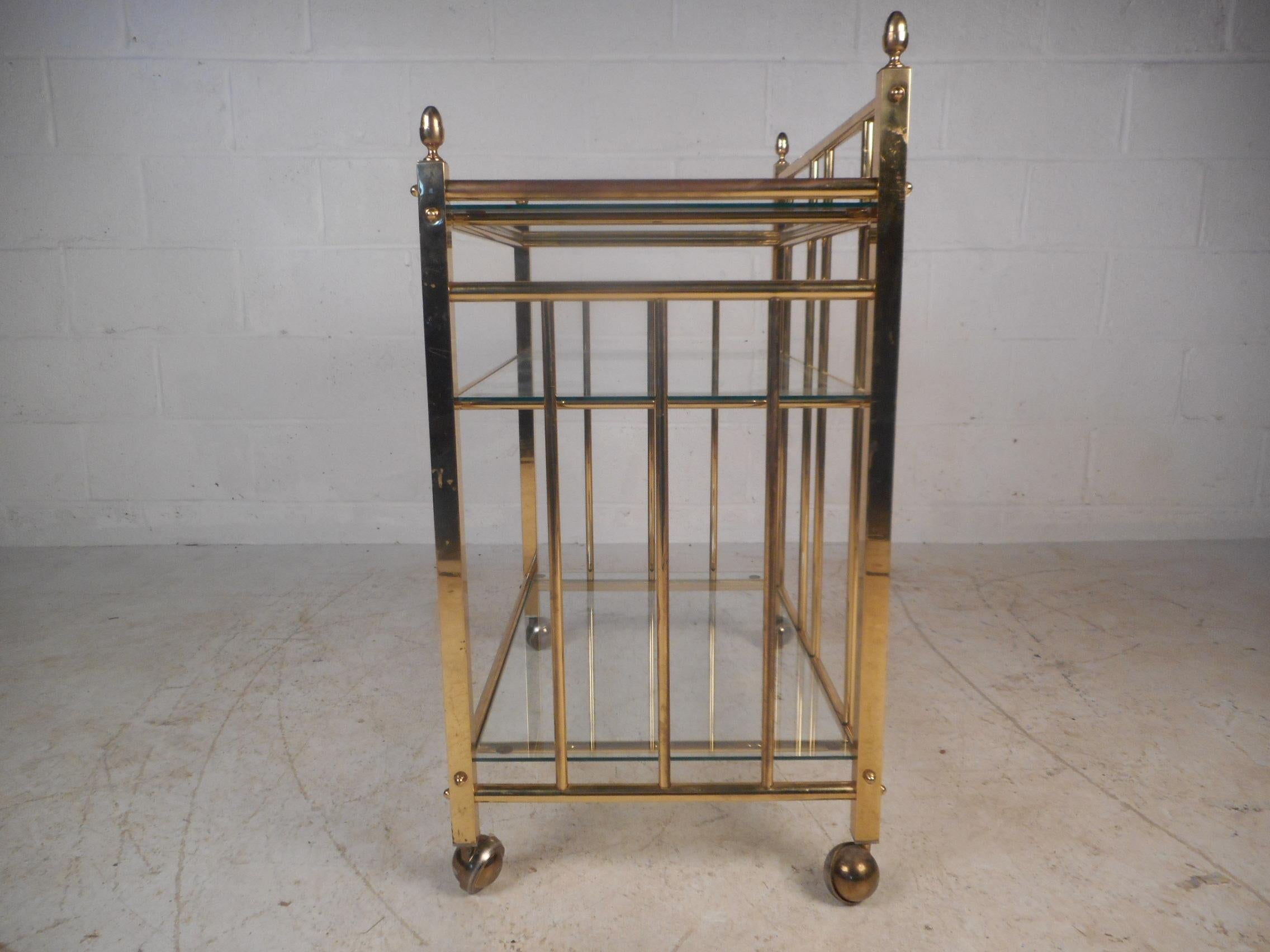 Midcentury Three-Tier Bar Cart 4