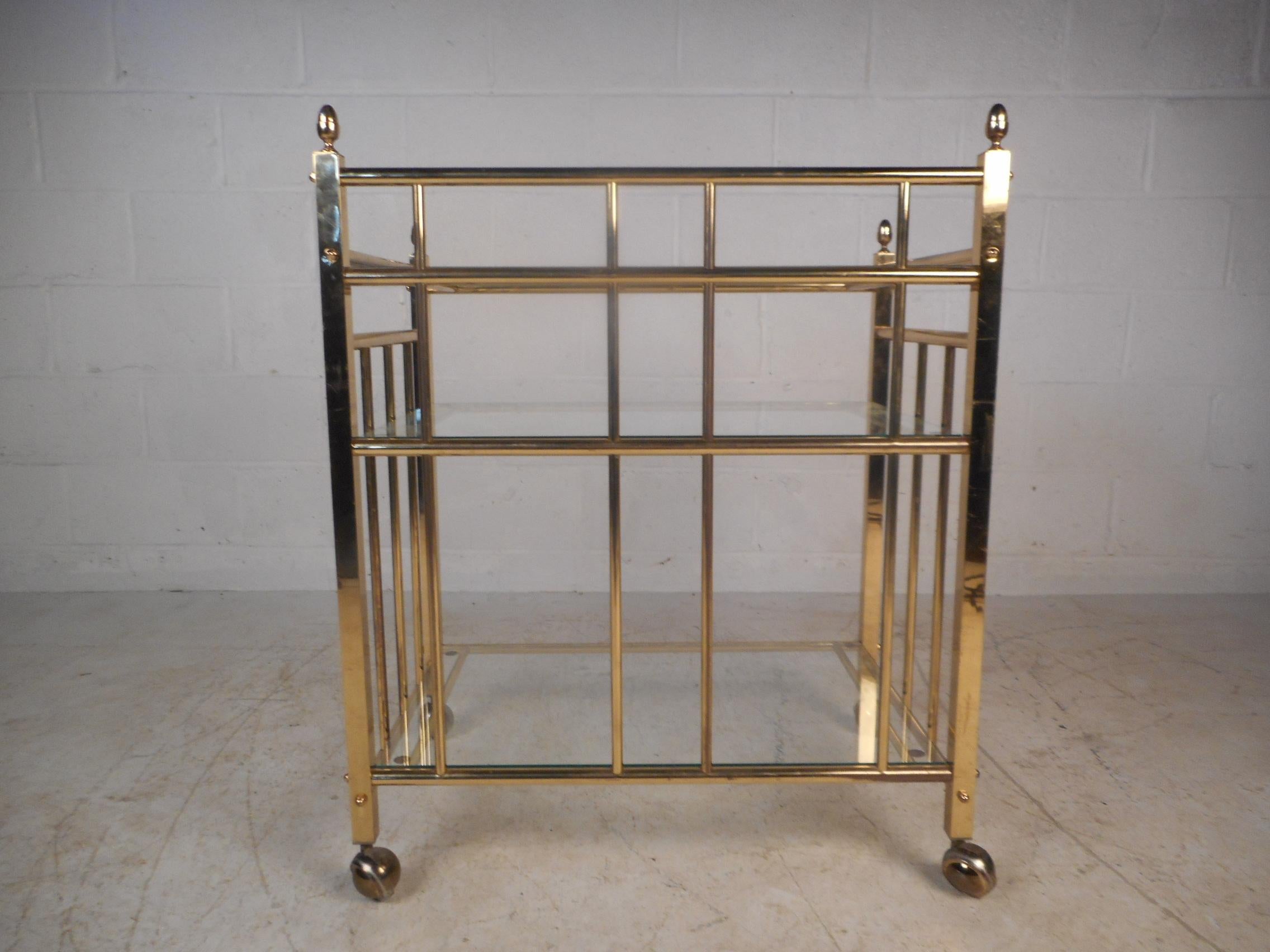 Midcentury Three-Tier Bar Cart 5