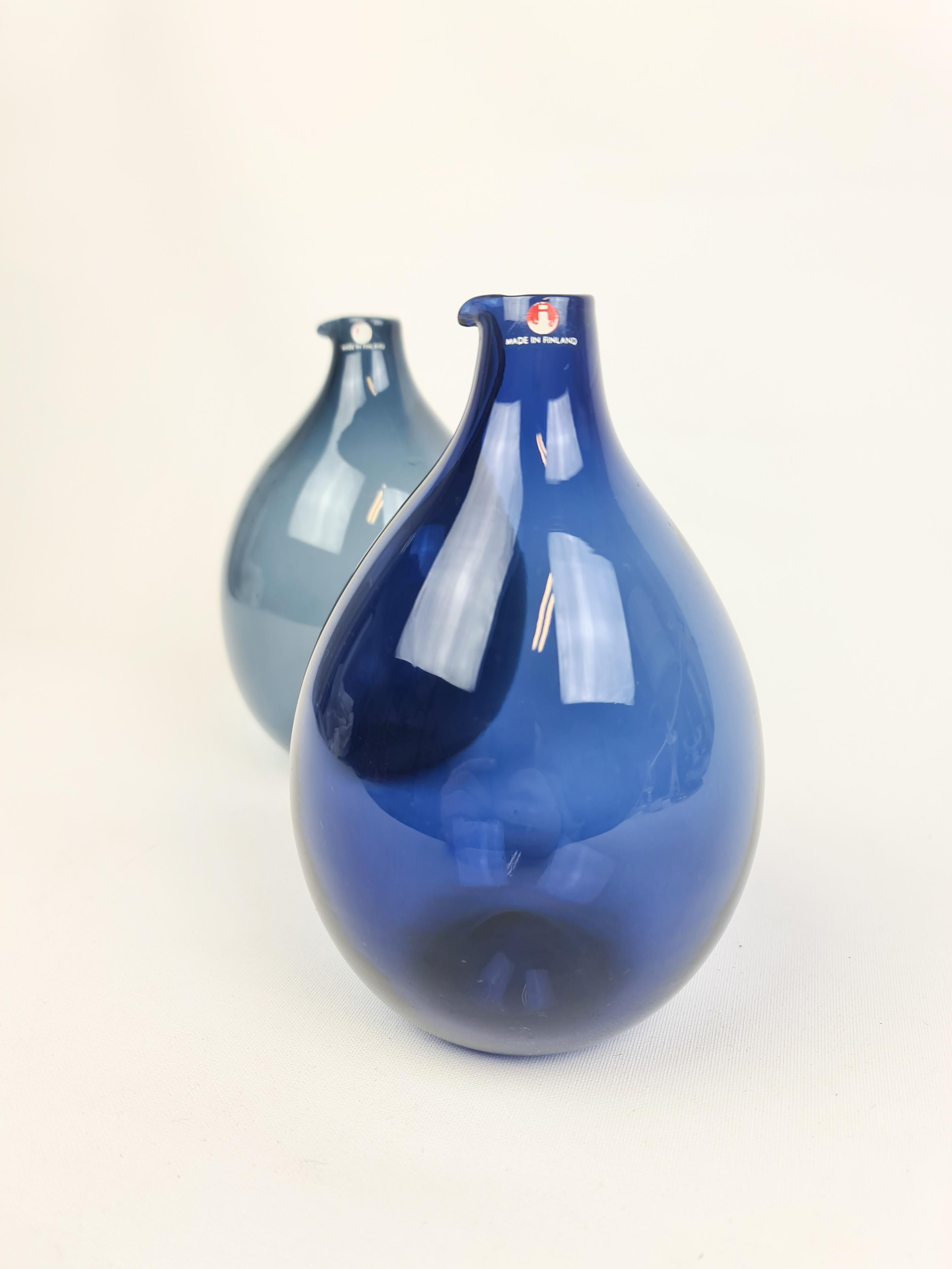 Finnish Midcentury Timo Sarpaneva Bird Bottles / Vases Iittala