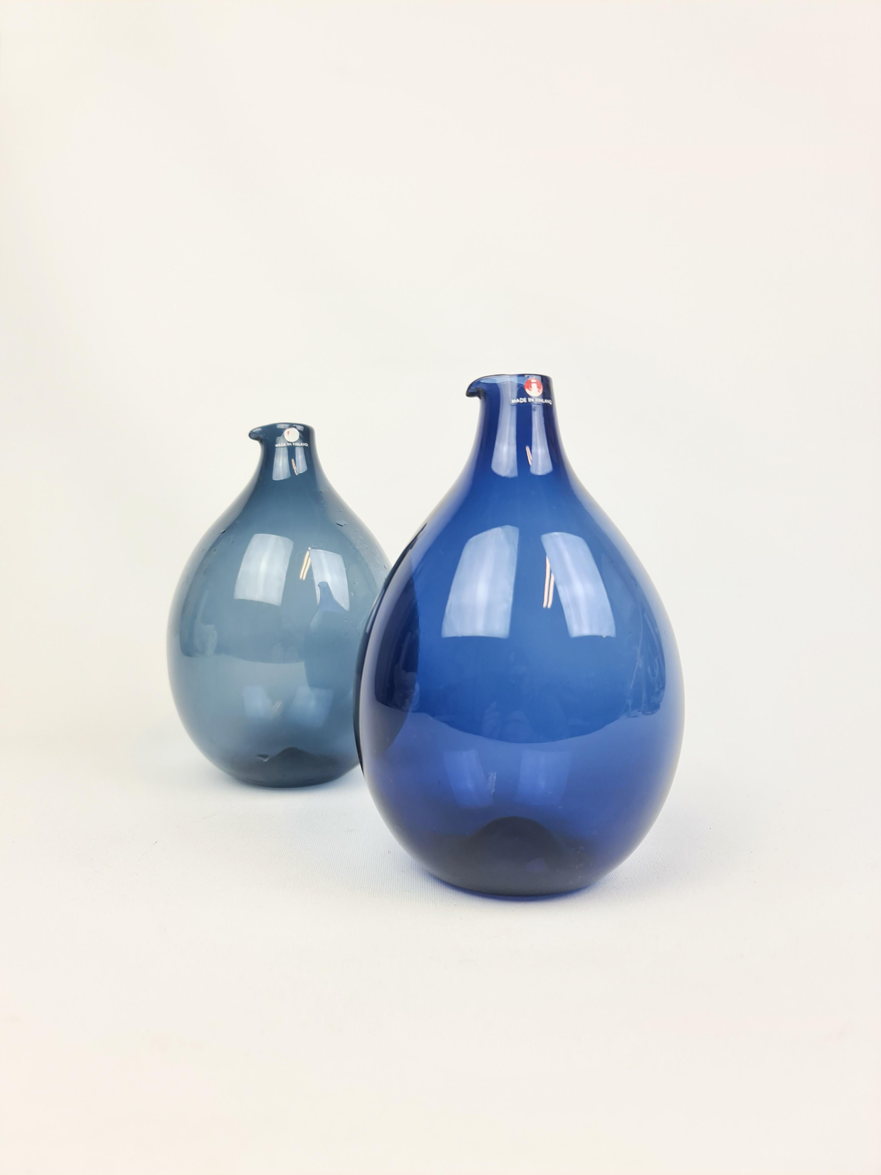 Midcentury Timo Sarpaneva Bird Bottles / Vases Iittala In Good Condition In Hillringsberg, SE