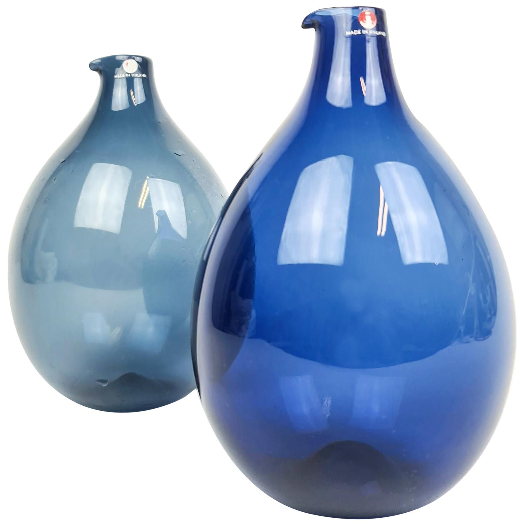 Midcentury Timo Sarpaneva Bird Bottles / Vases Iittala
