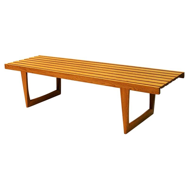 Midcentury Tokyo Oak Bench/Table by Yngvar Sandström for NK, 1964, Sweden