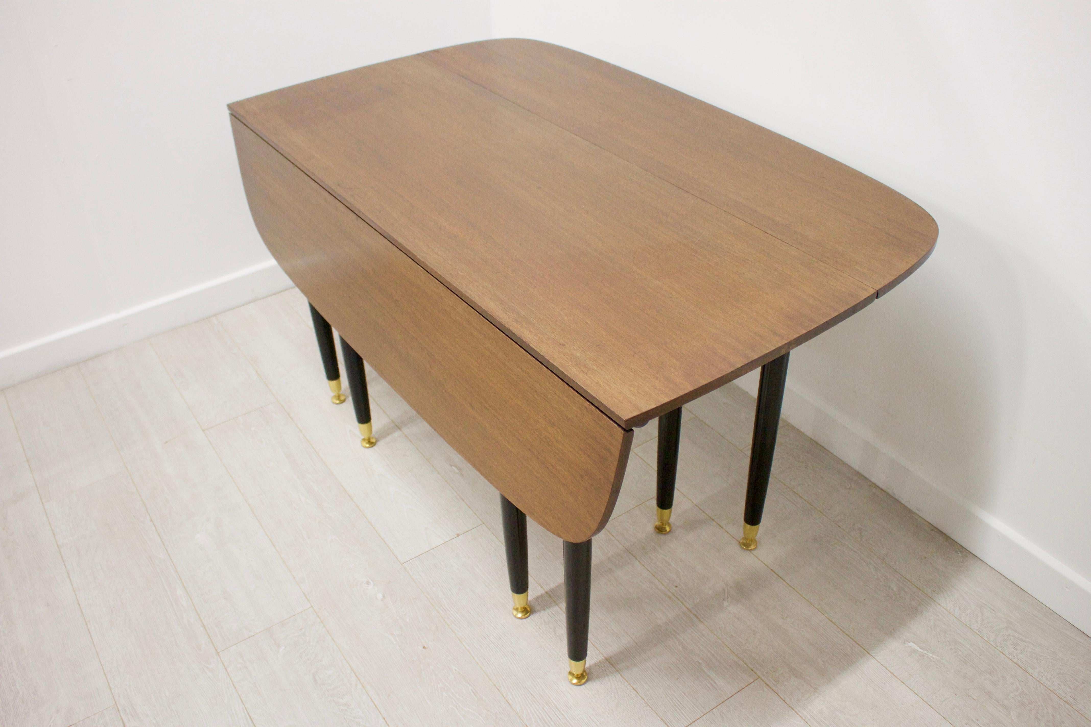 British Midcentury Tola Extending Dining Table and 4 Chairs by G-Plan, 1960s