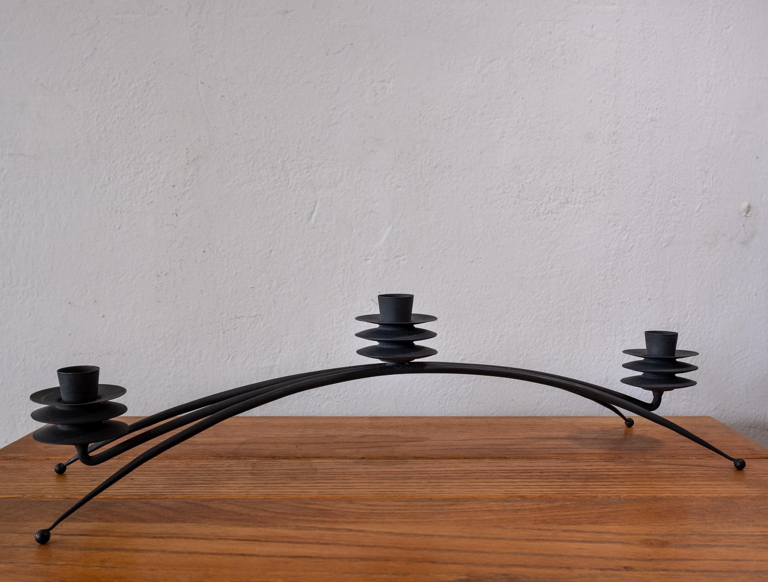 Iron Midcentury Tony Paul Candle Holder