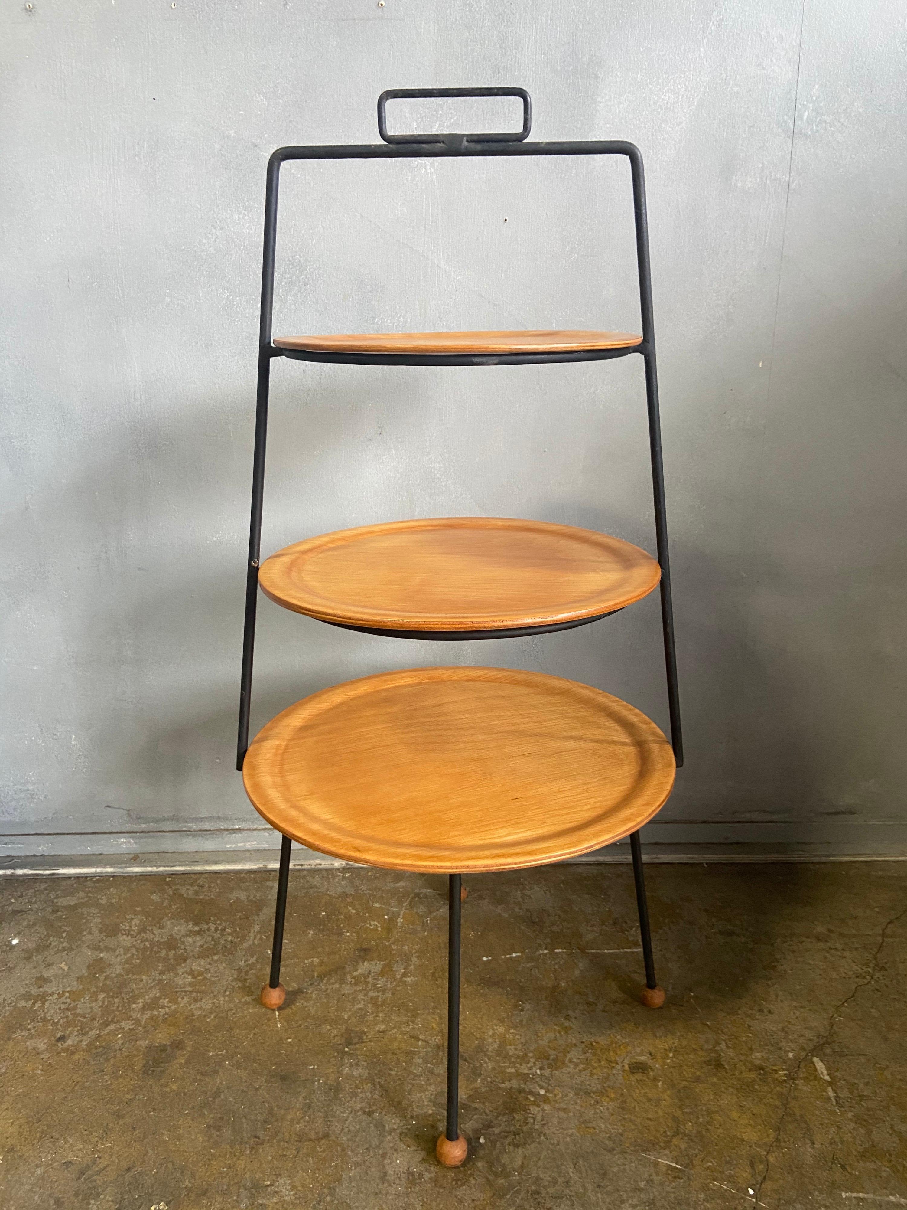 Midcentury Tony Paul Three-Tier Plant Stand 3