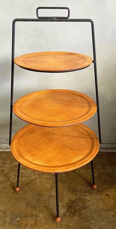 Midcentury Tony Paul Three-Tier Plant Stand