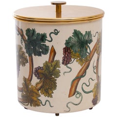 Midcentury Tracio di vite Piero Fornasetti Ice Bucket