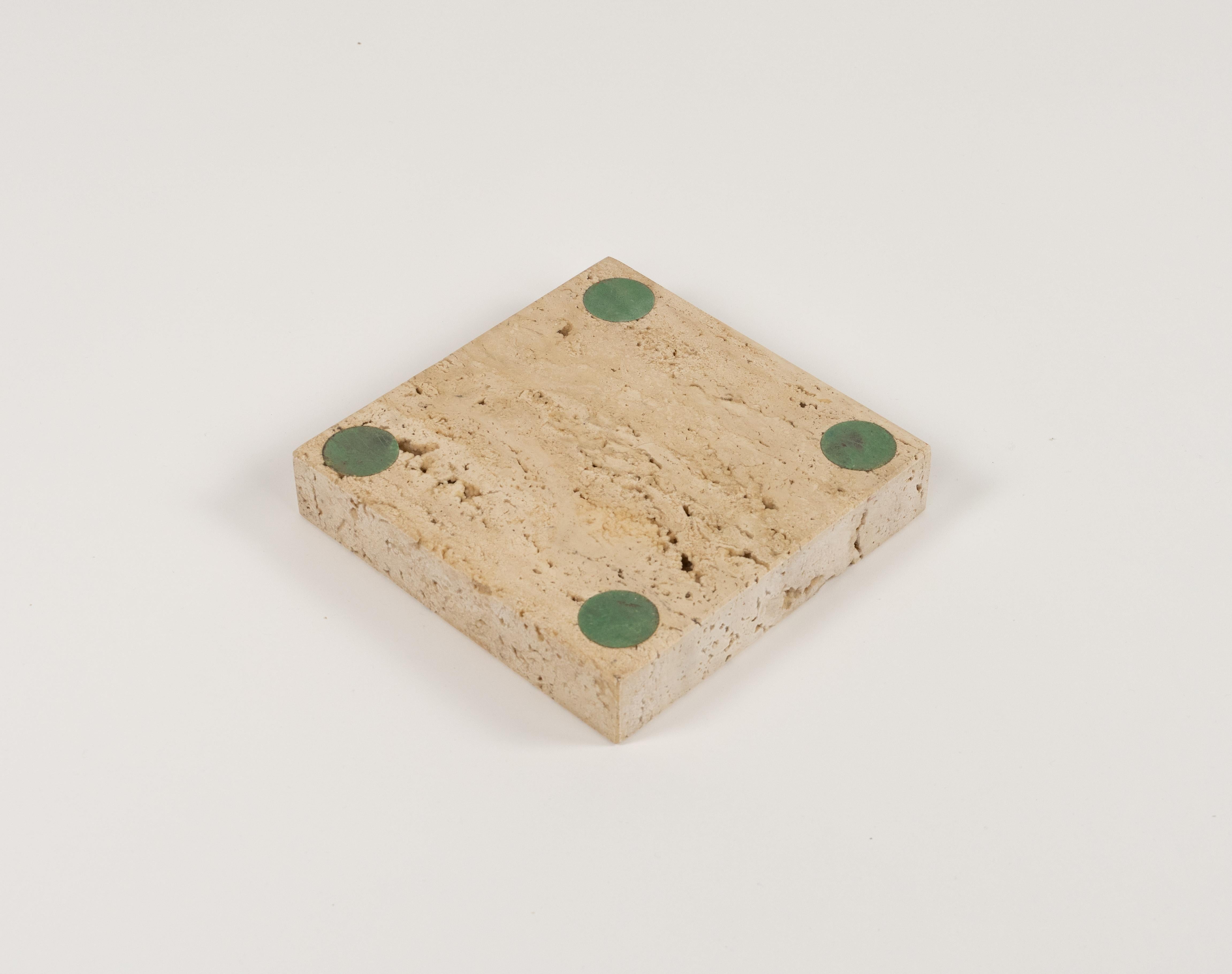 Midcentury Travertine Ashtray or Vide-Poche by Fratelli Mannelli, Italy 1970s For Sale 5