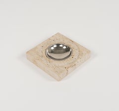 Midcentury Travertine Ashtray or Vide-Poche by Fratelli Mannelli, Italy 1970s