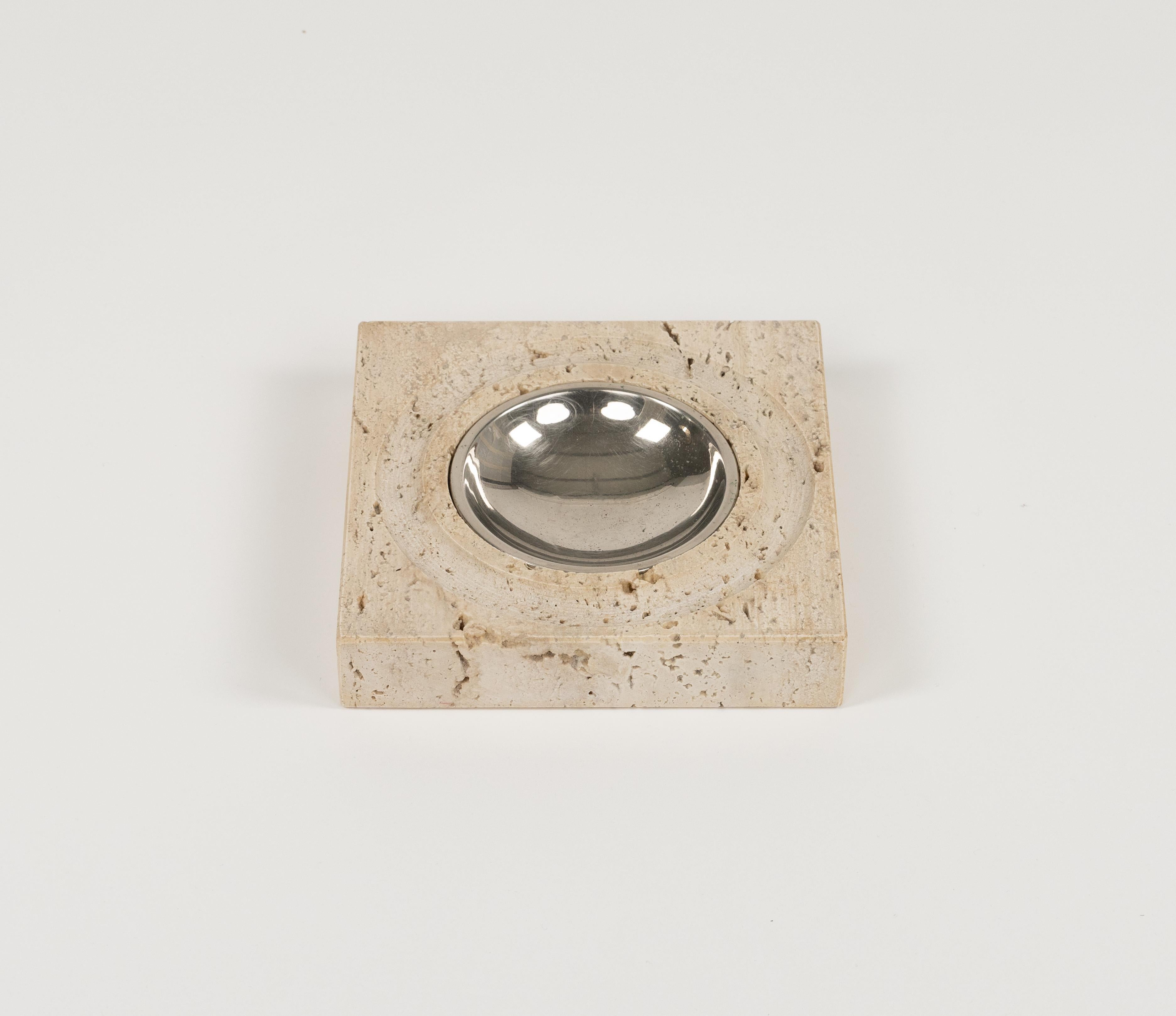 Mid-Century Modern Midcentury Travertine Ashtray or Vide-Poche by Fratelli Mannelli, Italy 1970s For Sale