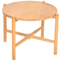 Midcentury Tray Table in Solid Oak by Hans J. Wegner, 1960s