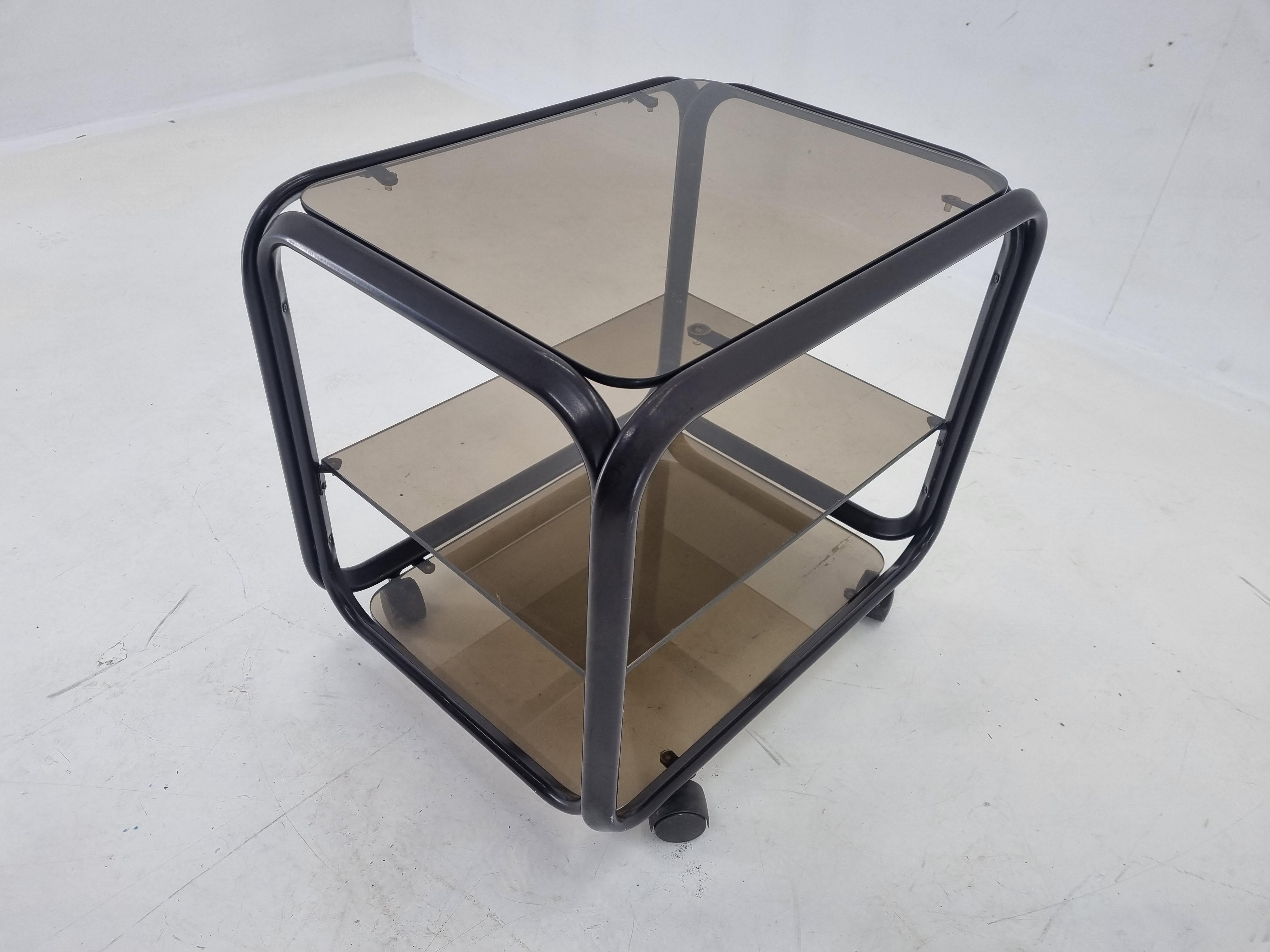 Midcentury Trolley Coffee Table, Italy, 1970s For Sale 2