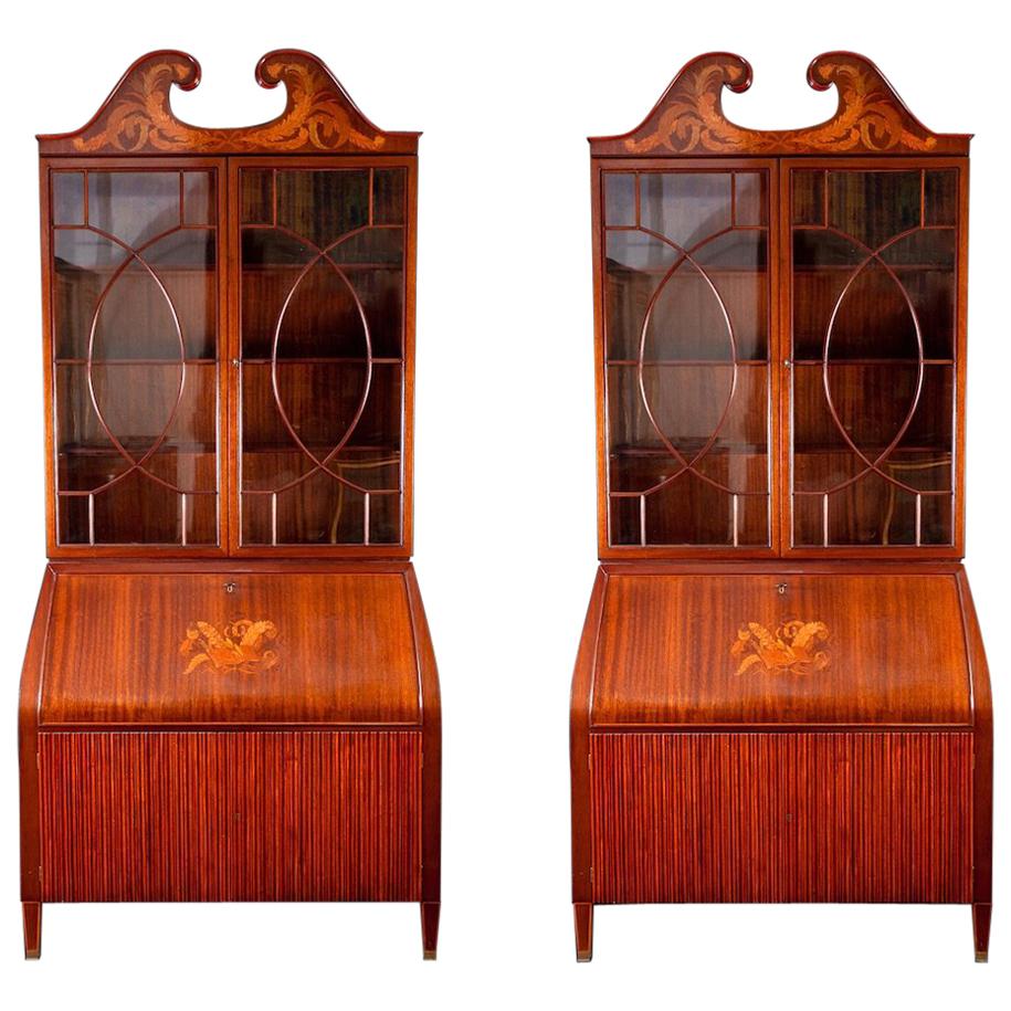 Midcentury Trumeau Bookcases or Cabinets by Paolo Buffa, 1940 1
