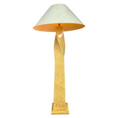Midcentury Twisted Floor Lamp in the Style of Karl Springer
