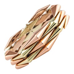 Bracciale Midcentury A Link in oro bicolore
