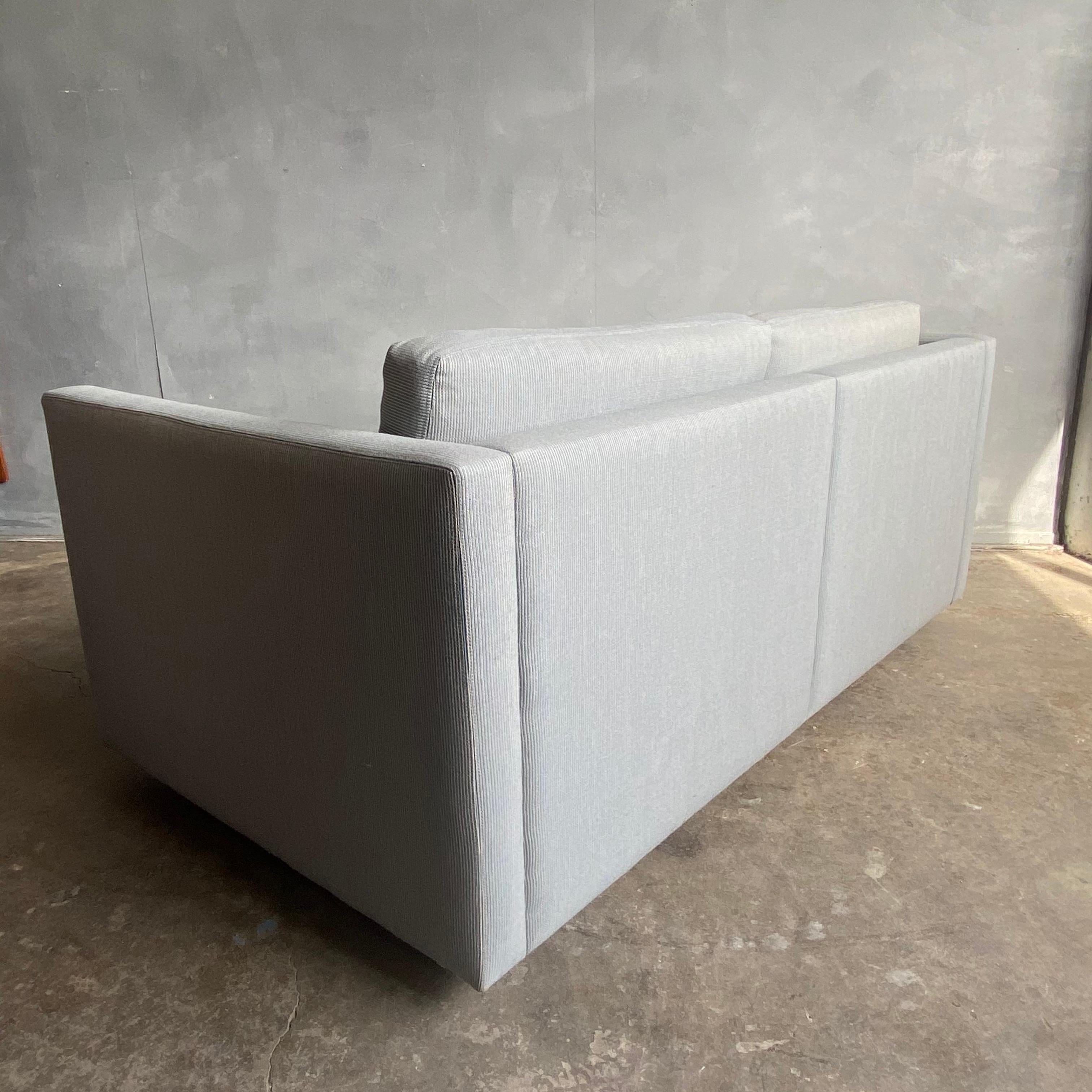 Wool Midcentury Two Seat Sofa for Knoll