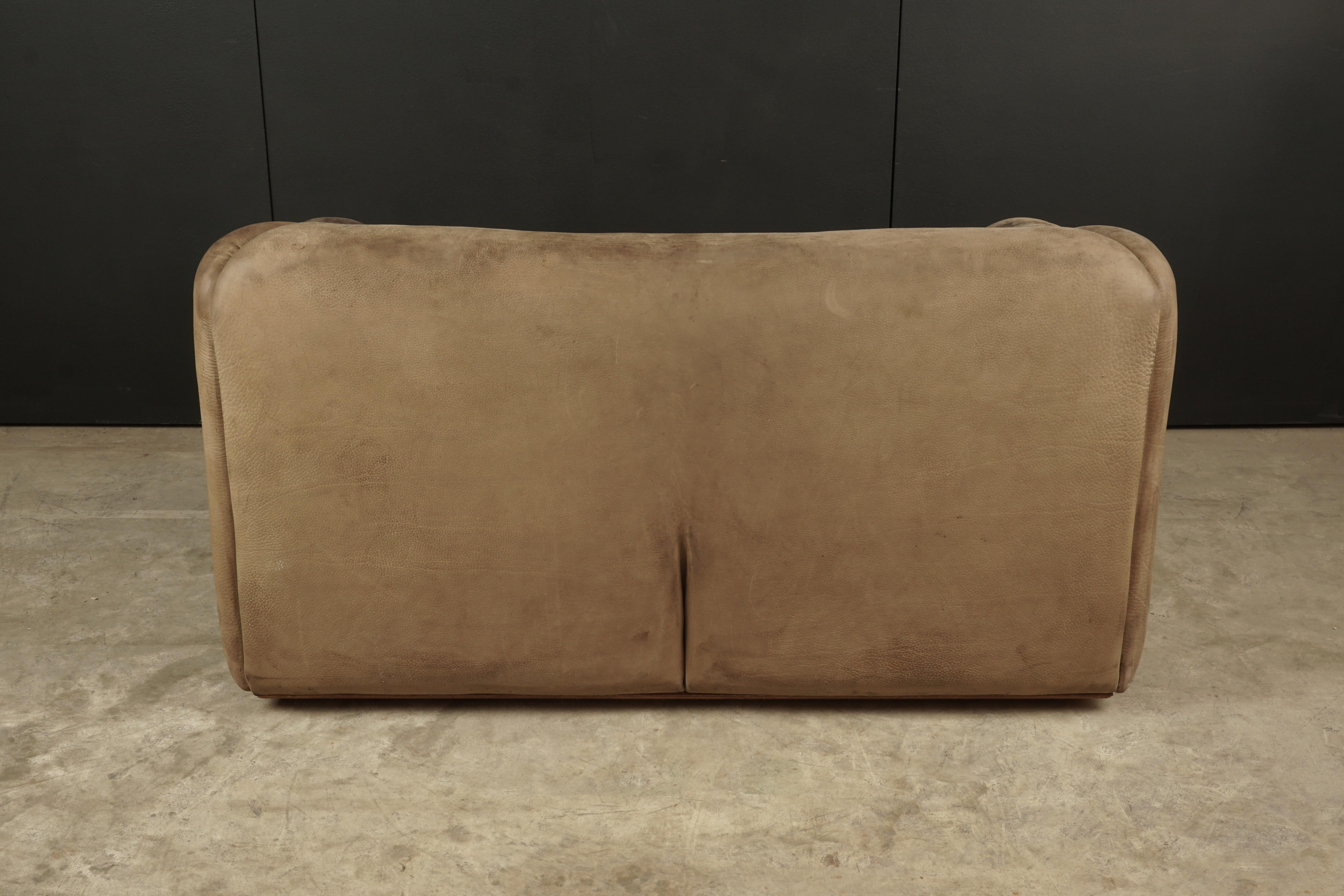 Leather Two-Seat Sofa Manufactured by De Sede, Switzerland, circa 1970 2