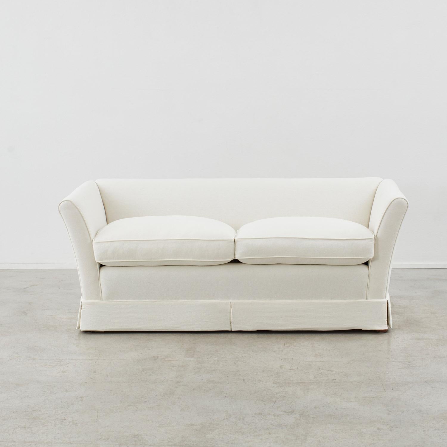 Midcentury two-seater sofa for Nordiska Kompaniet, Sweden. Pair available. In Excellent Condition In London, GB