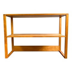 Midcentury Two Tier Bookcase in Birch Sweden