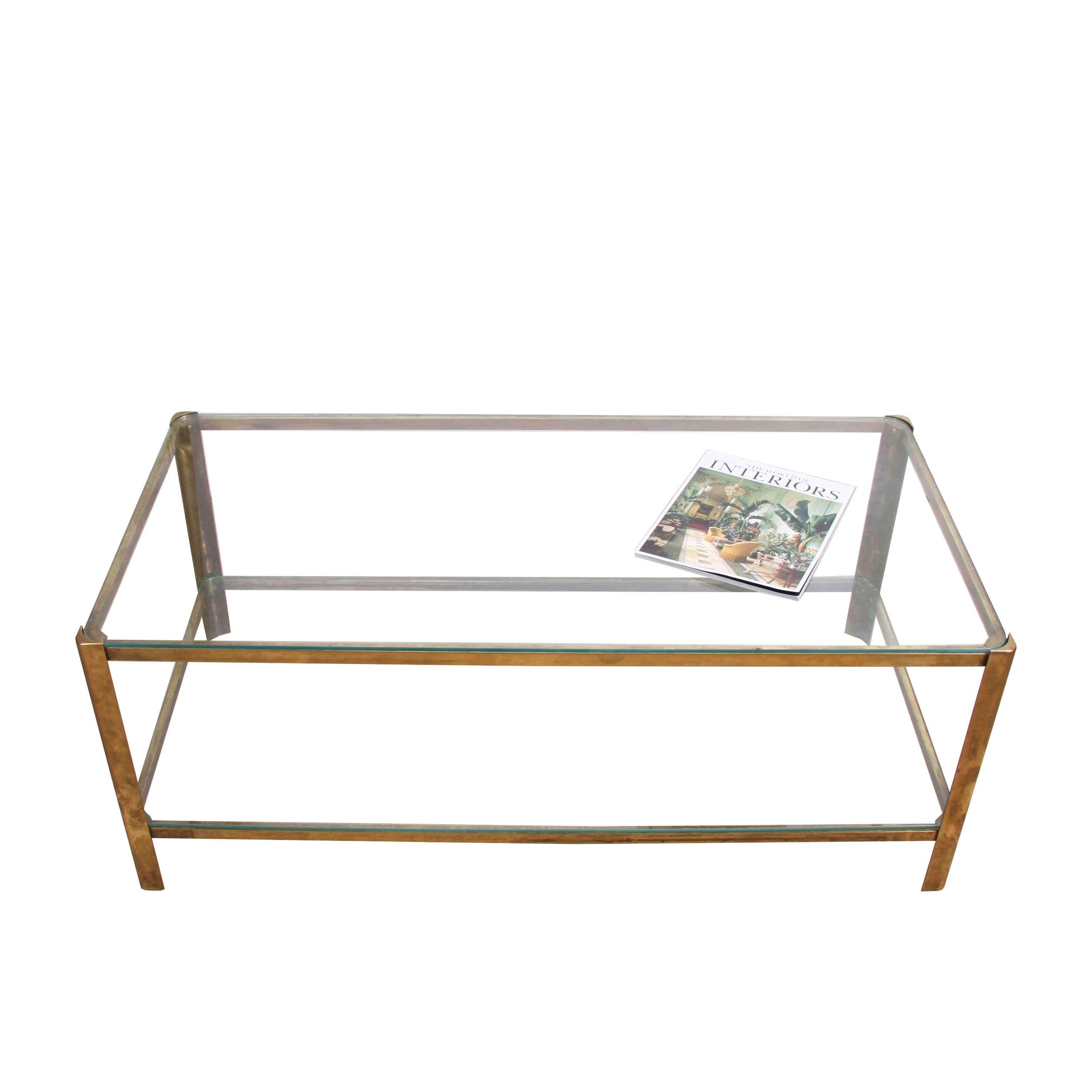 Mid-Century Modern Midcentury Two Tier Coffee Table Designed by Jacques Théophile Lepelletier en vente