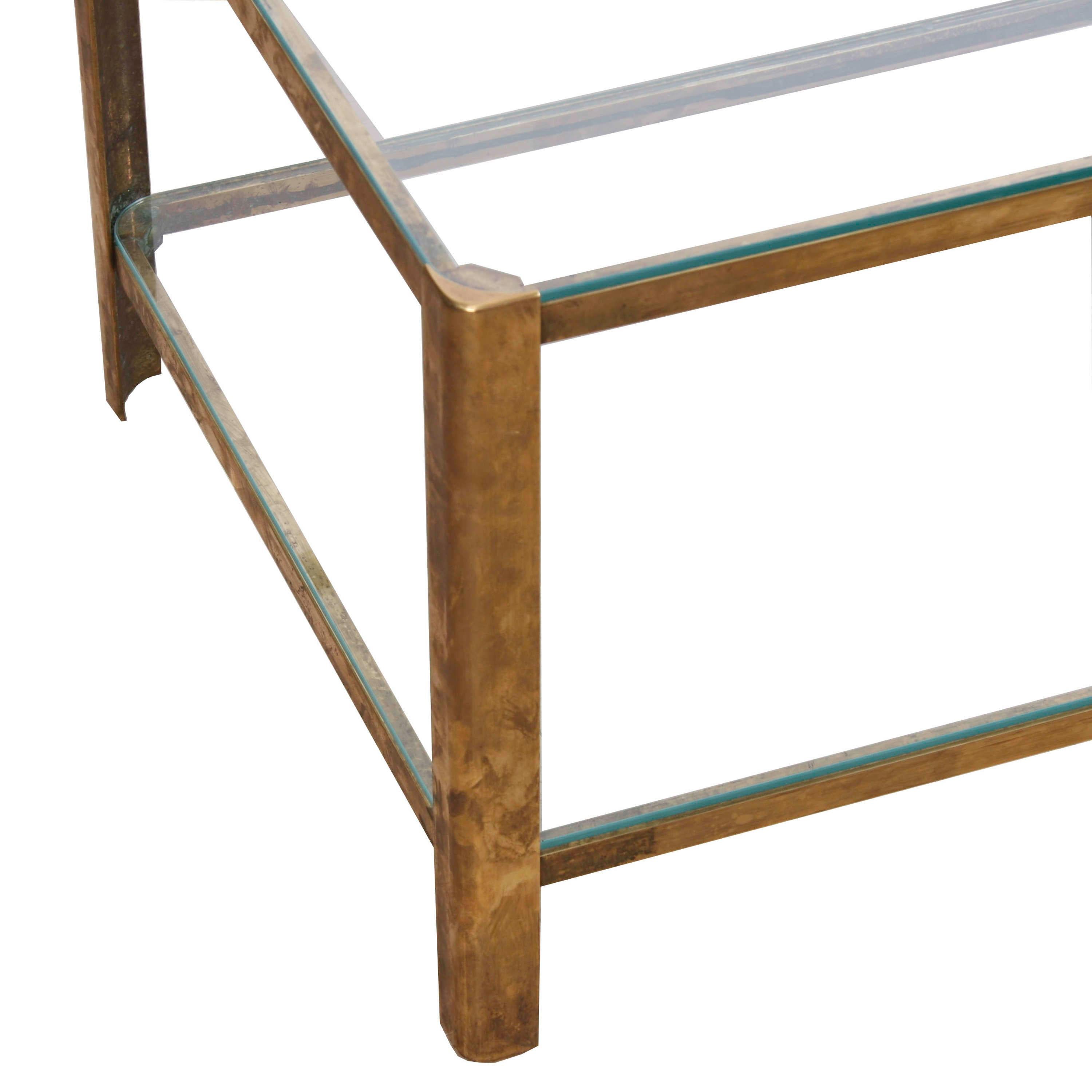 Poli Midcentury Two Tier Coffee Table Designed by Jacques Théophile Lepelletier en vente
