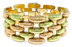 Midcentury Two-Tone Gold Bracelet