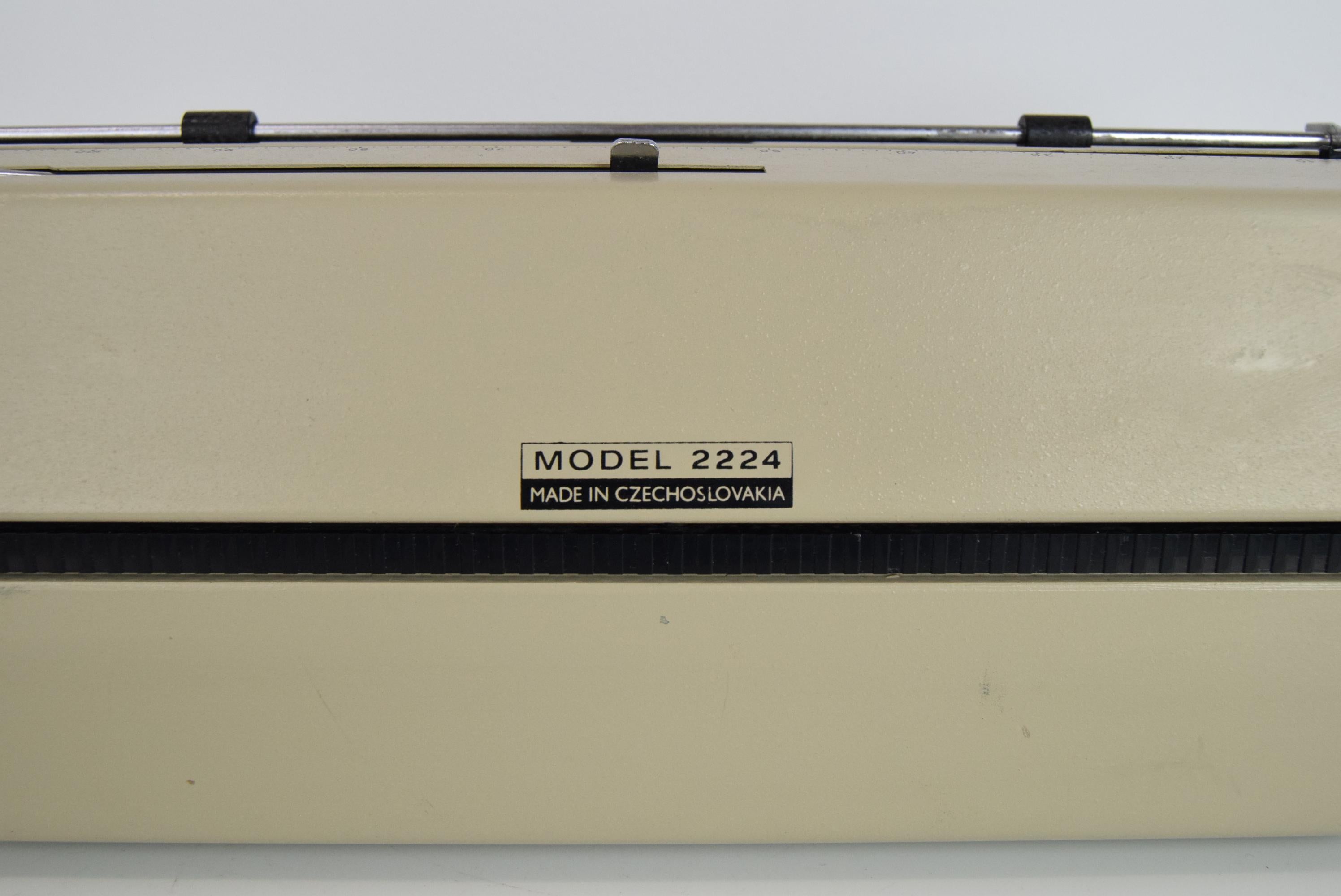 Czech Midcentury Typewriter/Consul, Type 2224, 1980s For Sale