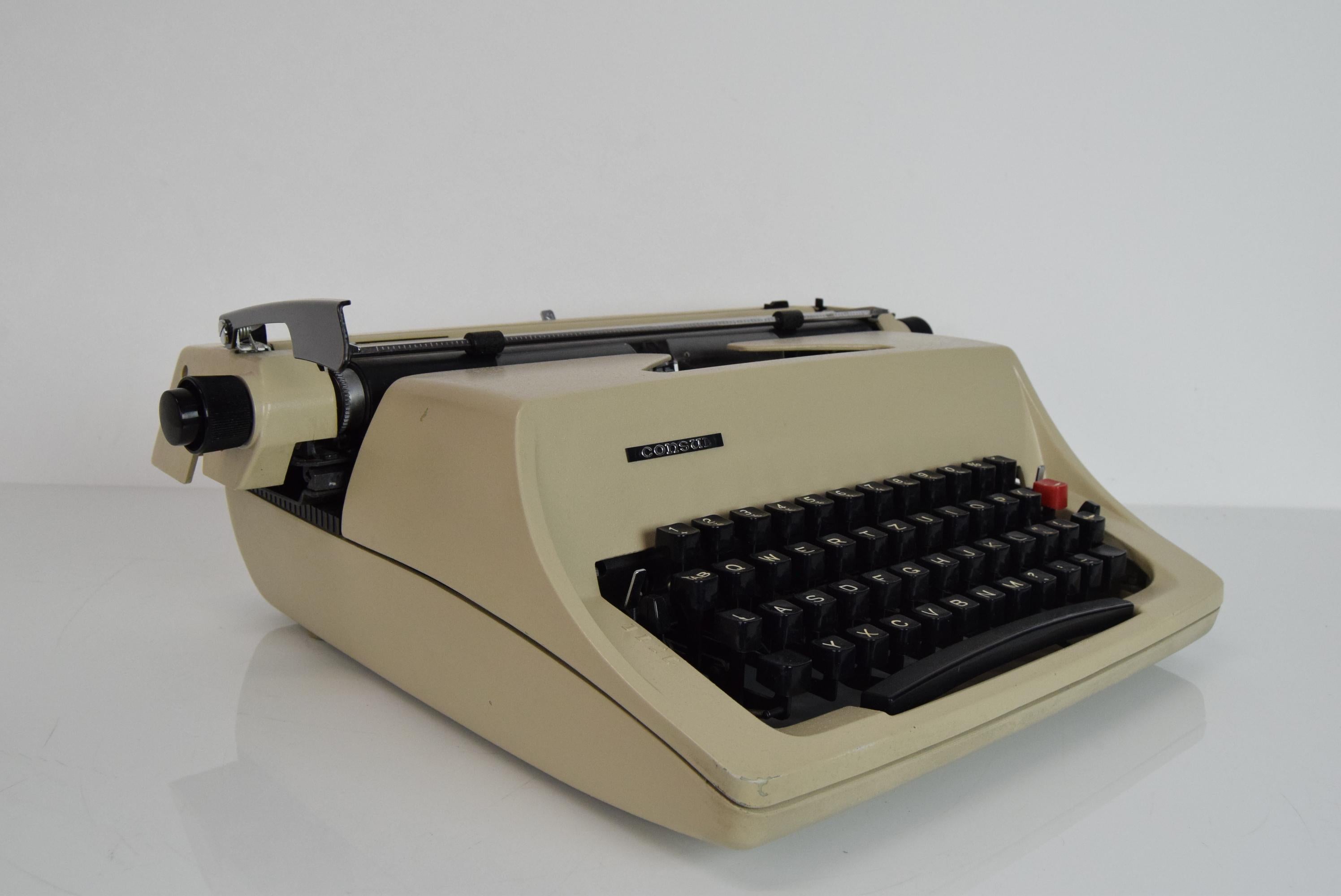 Late 20th Century Midcentury Typewriter/Consul, Type 2224, 1980s For Sale