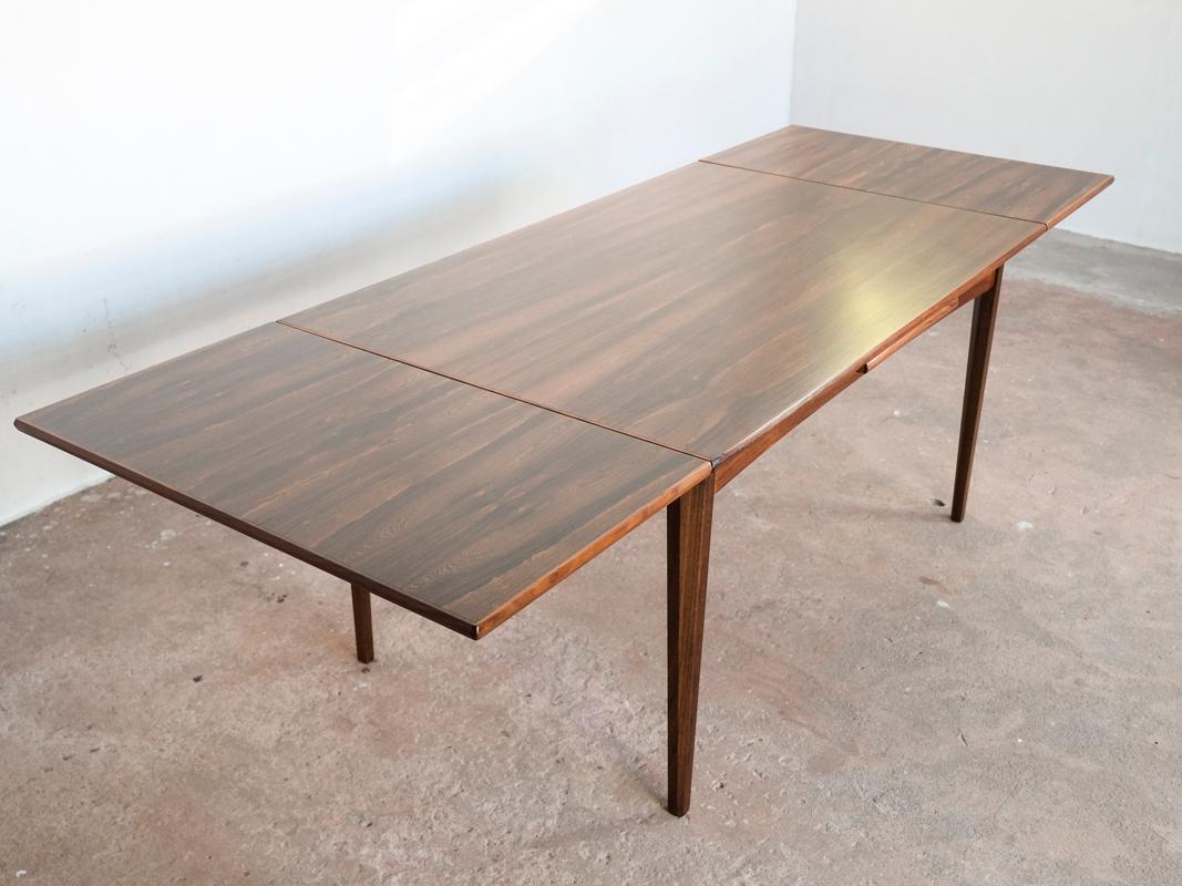 Midcentury Typical Danish Extendable Table in Rosewood For Sale 2
