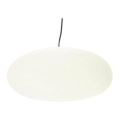 Midcentury Ufo Opaline Glass Diffusers Italian Pendant Lamp, 1950s