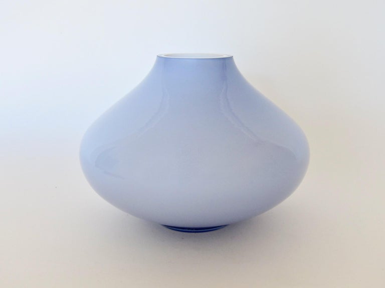 Midcentury Cased Art Glass Vase in UFO Shape at 1stDibs cased glass vase