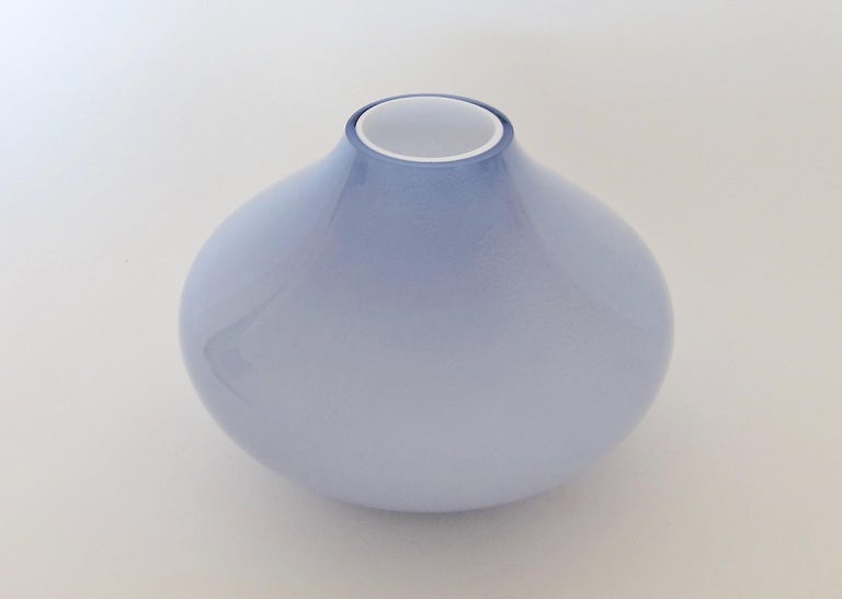 Midcentury Cased Art Glass Vase in UFO Shape at 1stDibs cased glass vase