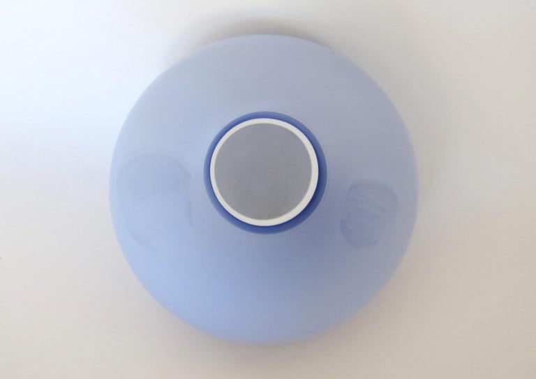 Midcentury Cased Art Glass Vase in UFO Shape at 1stDibs cased glass vase