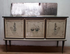 Italienischer Barschrank aus der Mitte des Jahrhunderts von Umberto Mascagni für Harrods London, 1950er Jahre