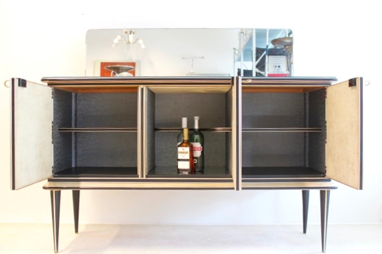 Midcentury Umberto Mascagni Bar Cabinet for Harrods London, 1950s In Good Condition In Voorburg, NL