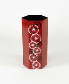 Midcentury Umbrella Stand Enamel Metal by Siva Di Poggibonsi, Italy 1960s