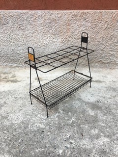 Midcentury Umbrella Stand in Wire Steel from 1950s