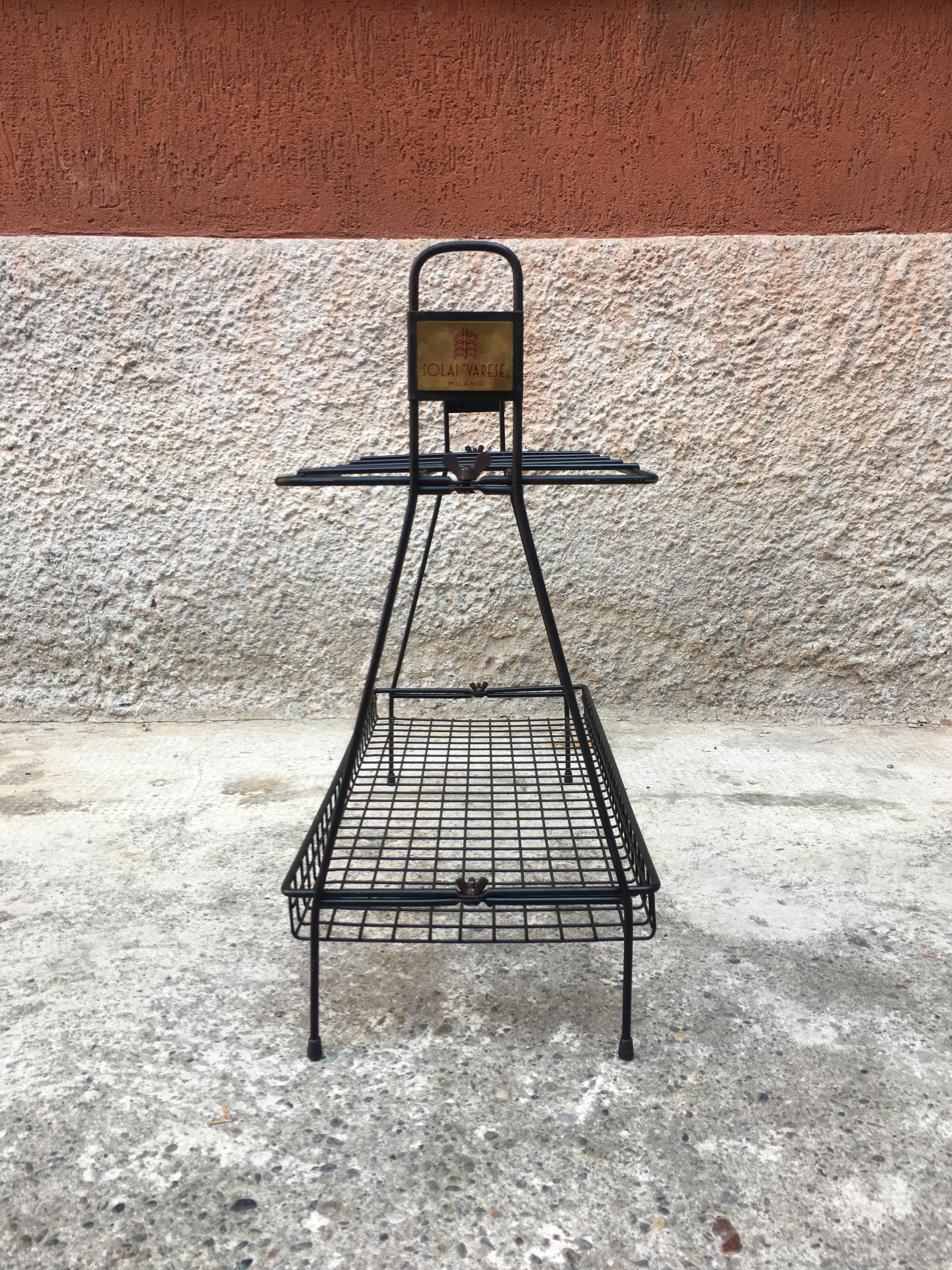 Mid-20th Century Midcentury Umbrella Stand in Wire Steel from 1950s