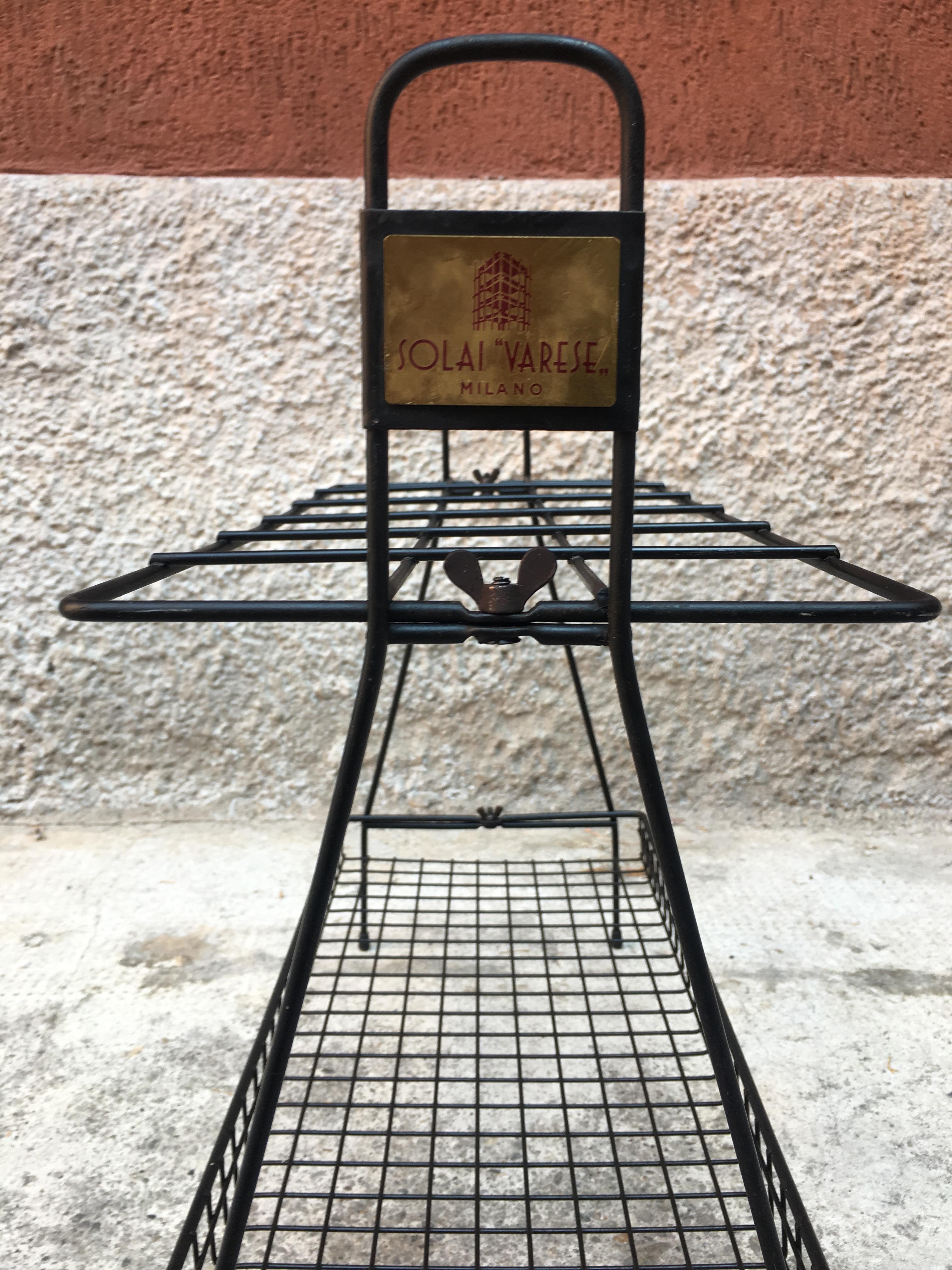Midcentury Umbrella Stand in Wire Steel from 1950s 1